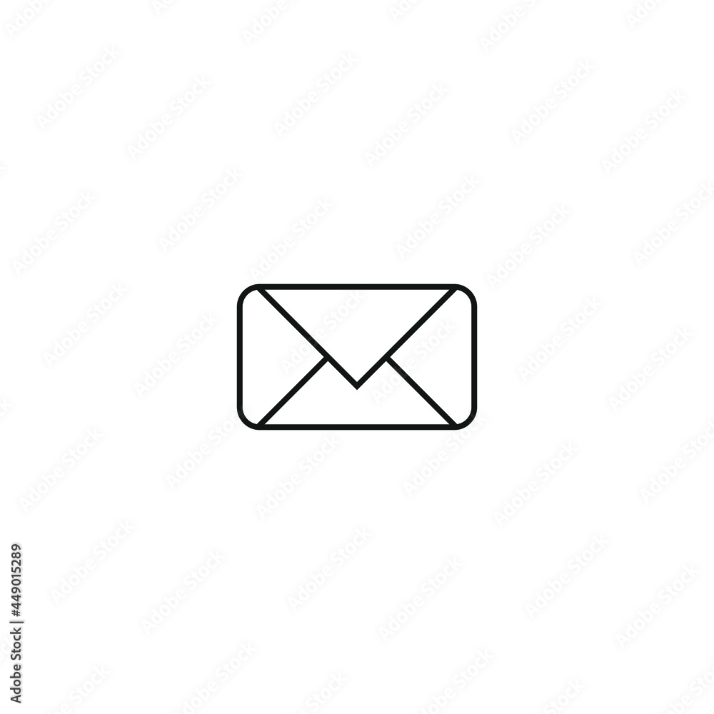Mail icon outline. Envelop icon outline vector Mail icon outline. Envelop icon outline vector