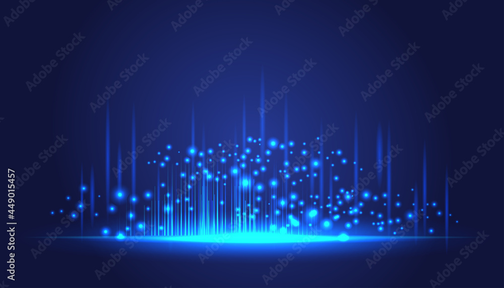 Fototapeta premium Blue abstract technology background
