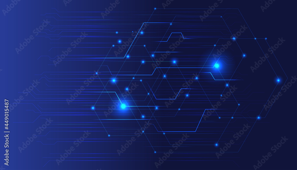 Blue abstract technology background