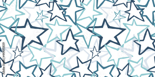 seamless pattern with stars on a white background