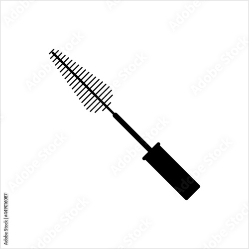 Mascara Brush Icon, Twirl Brush Head Used To Groom The Eyelashes