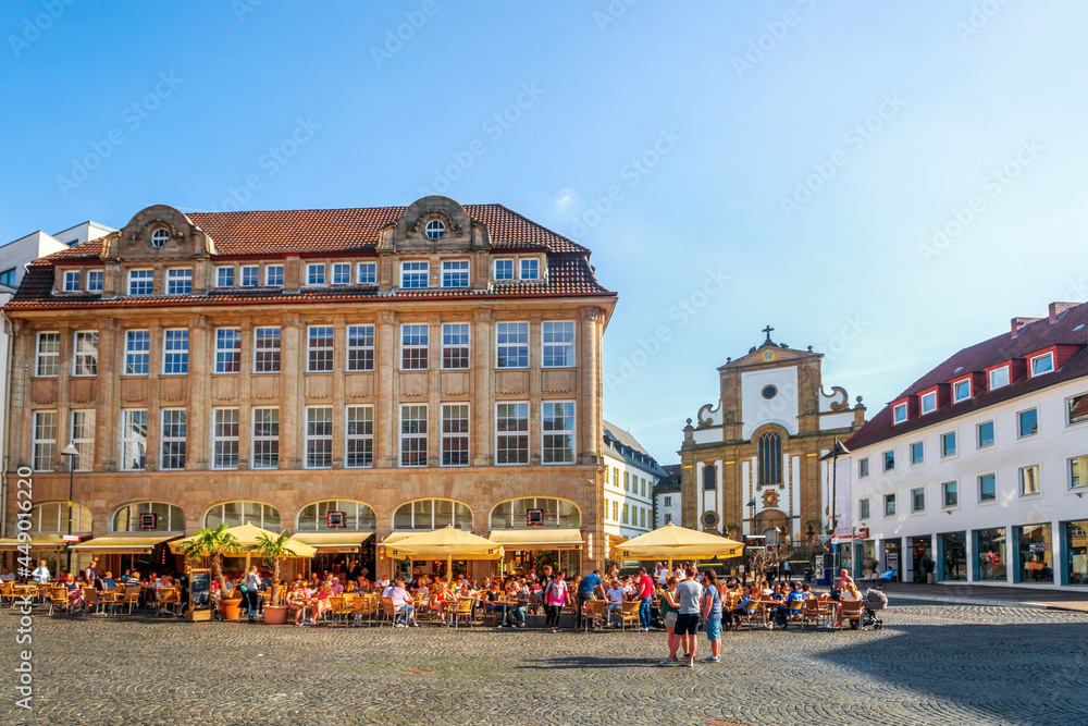 Naklejka premium Altstadt, Paderborn, Nordrhein-Westfalen, Deutschland 