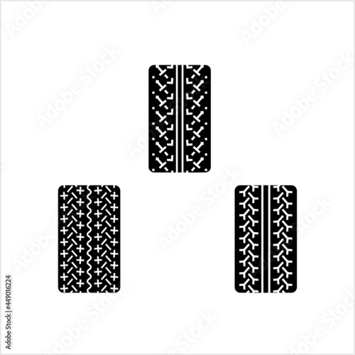 Tyre Icon, Automobile Rubber Tire, Ring Shaped
