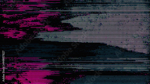 Glitch noise static television VFX pack. Visual video effects stripes background, tv screen no signal glitch effect