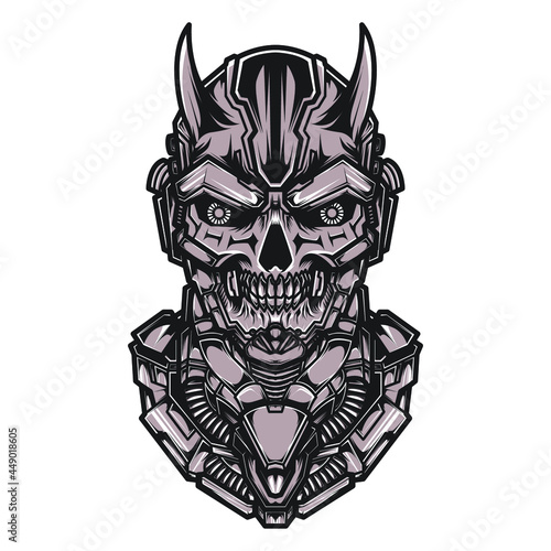 skull with a tattoo on their face