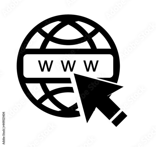 icon globe network design