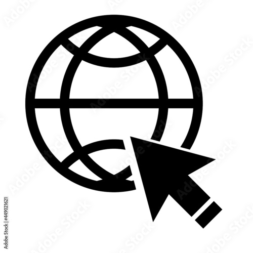 icon globe network 