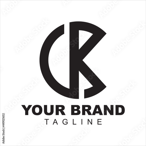 letter CR or CB logo design