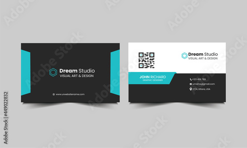 Modern & Vector Editable Corporate Concept Business Card Template With Different Colors & Types Of Shapes