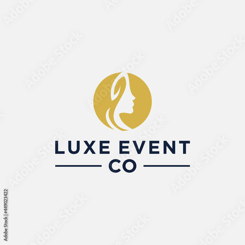 simple and modern luxe logo design template