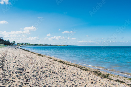 the beach of La Phibie on the island of Ol  ron  in France