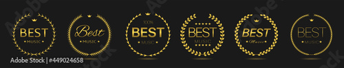 Best music award golden laurel wreath