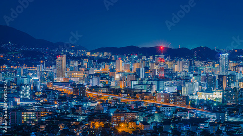 都会夜景　福岡県　北九州市 © HIROKI