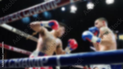 Canvas Print Thai Kick boxing