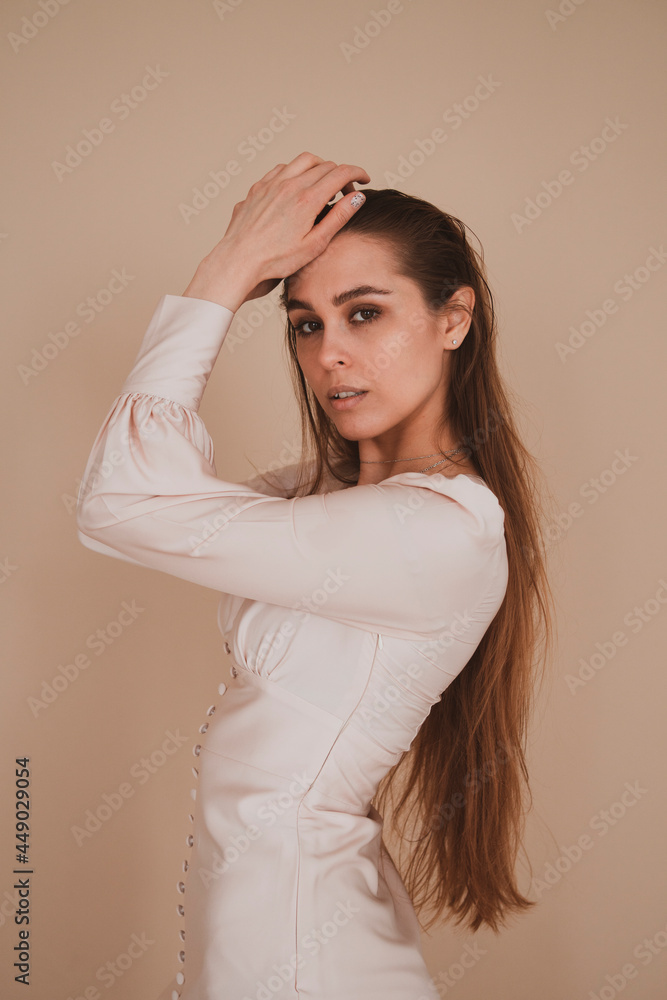 Close up portrait of elegant beautiful woman Close up portrait of elegant beautiful woman
