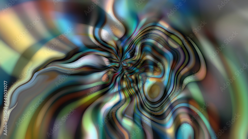 Fototapeta premium Abstract fantasy dark background with lines and glow