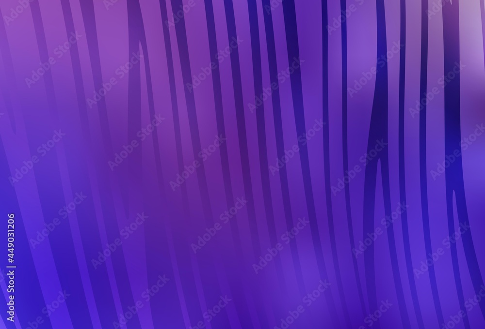Fototapeta premium Light Purple, Pink vector background with curved lines.