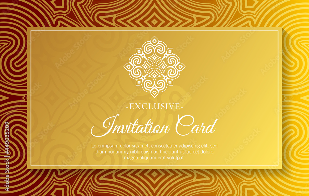 mandala style luxury gold invitation card mandala style luxury gold invitation card