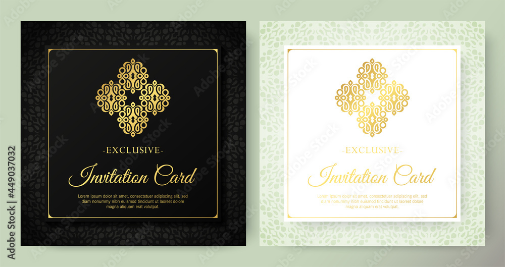 mandala style luxury white and black invitation card mandala style luxury white and black invitation card