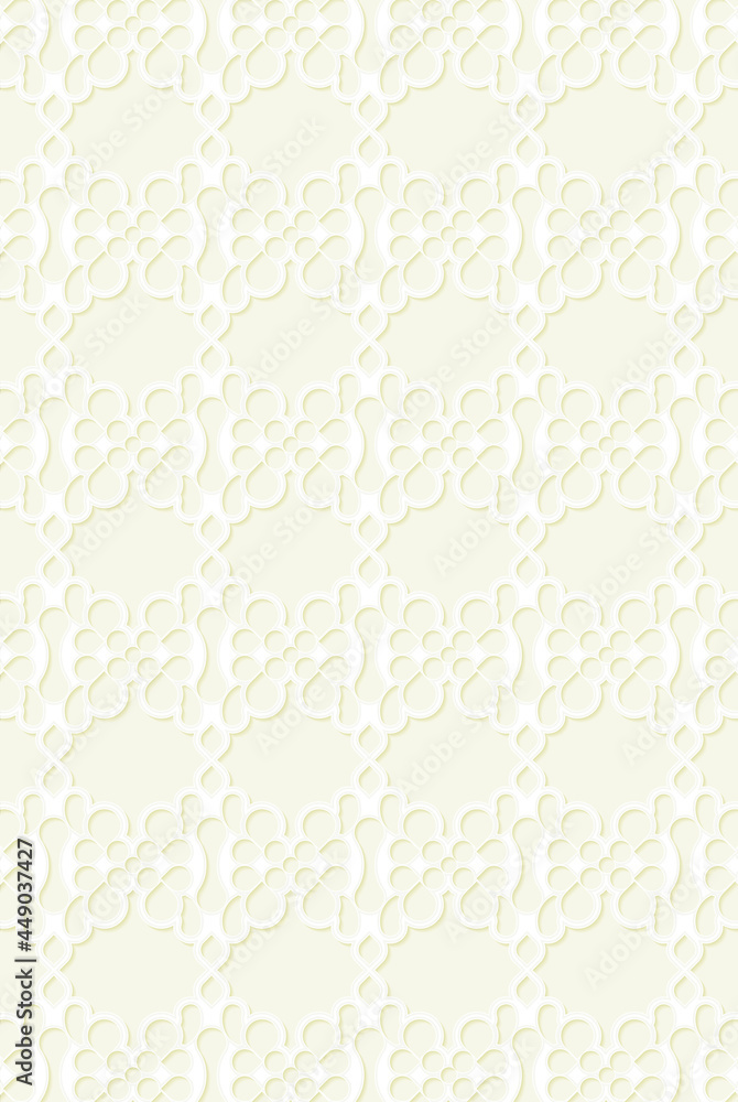 elegant white seamless pattern