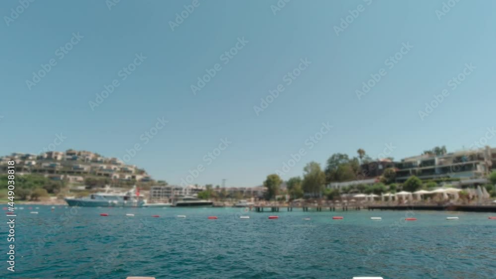 Seascape blurred background sea water waves slow motion Seascape blurred background sea water waves slow motion