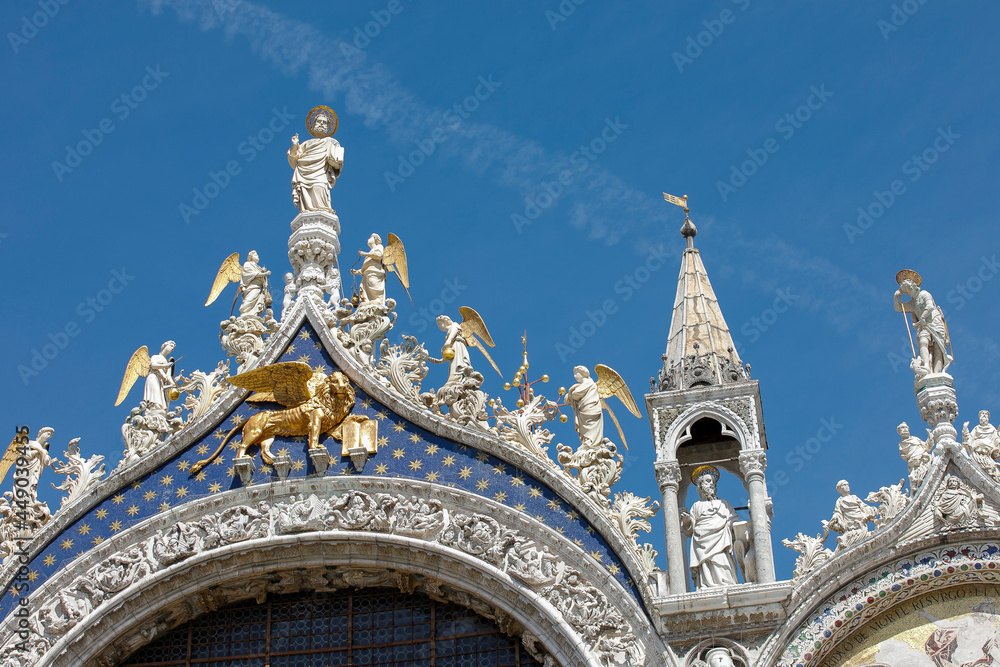 Details of the  St. Mark's Basiilica, Venice, Italy