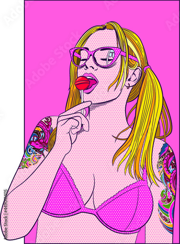 Girl in Pop Art