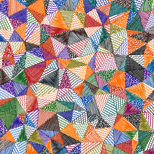 Low poly sketch background. Attractive square pattern. Cool abstract background. Vector illustration.