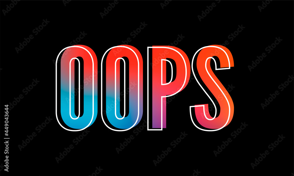 slogan oops phrase graphic vector leopard Print Fashion lettering slogan oops phrase graphic vector leopard Print Fashion lettering