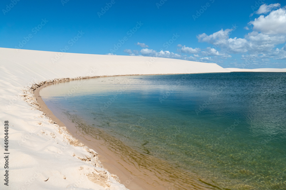 Sand Dunes ans Lagoons in Lencois Maranhenses, Brazil