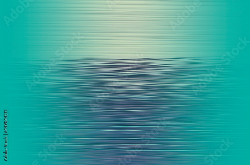 Abstract waves on a blue background, light glare, 3d. Modern Art.