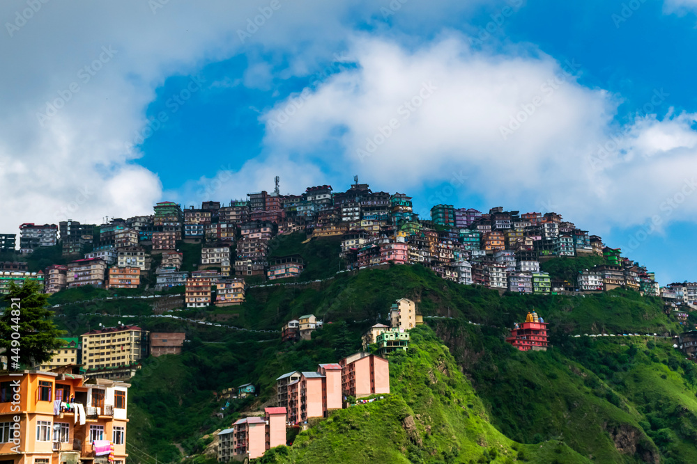 Houses in hills from shimla