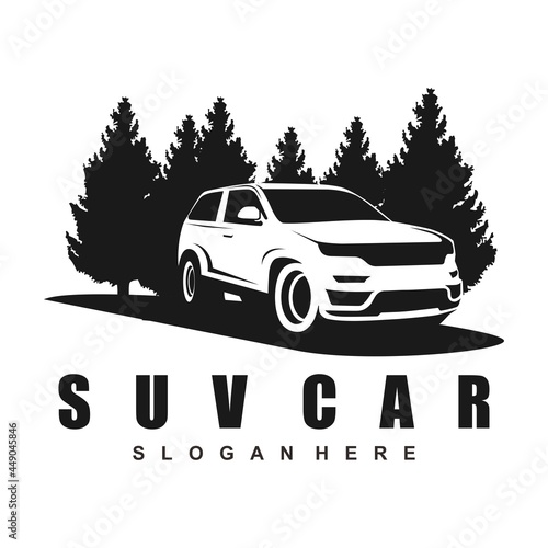 suv logo brand design vector