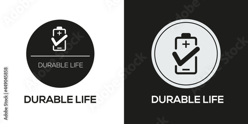 Creative (Durable life) Icon ,Vector sign.