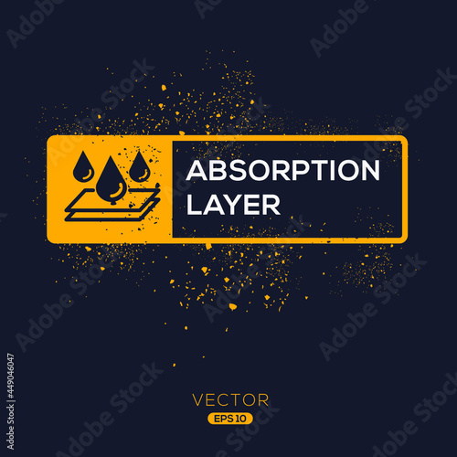Creative (Absorption layer) Icon ,Vector sign.