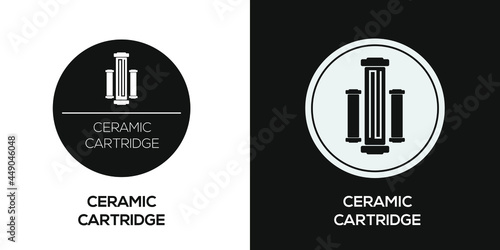 Creative (Ceramic cartridge) Icon ,Vector sign.