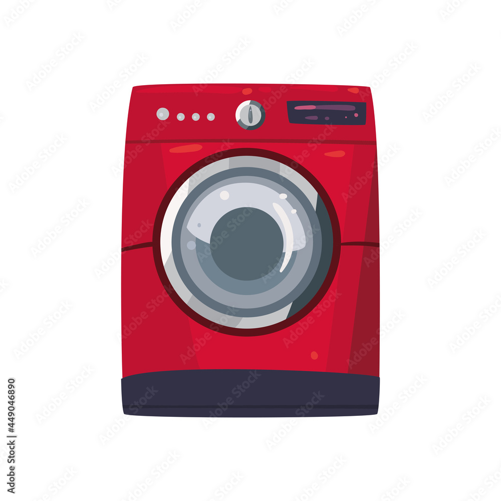 washing machine red