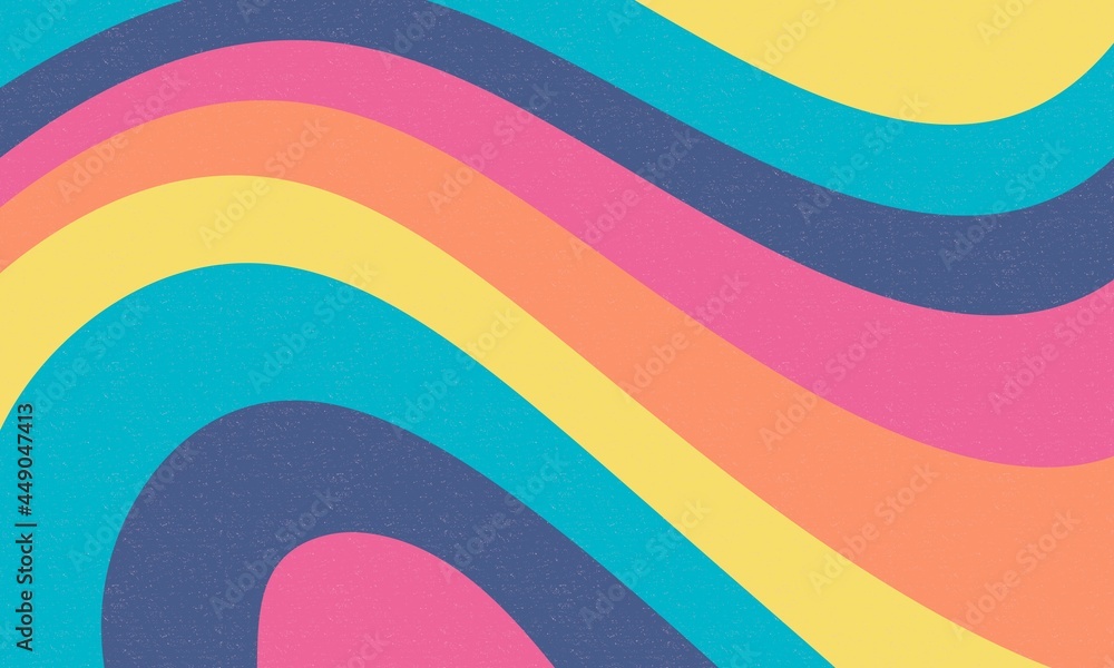 Foto Colourful retro groovy background
