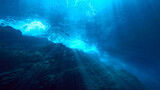 Beautiful underwater magic and fantasy in ocean