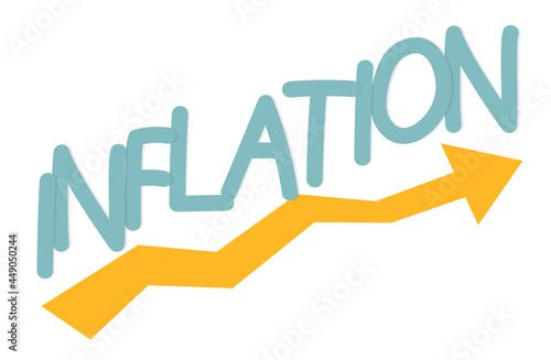 rising inflation concept- vector illustration
