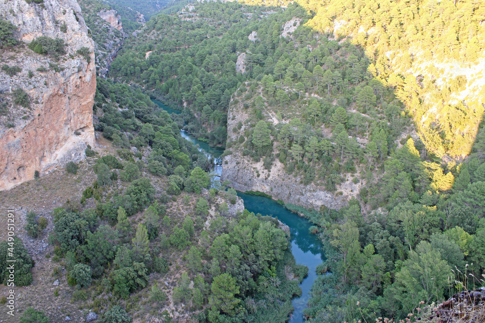Júcar river as it passes through the province of Cuenca