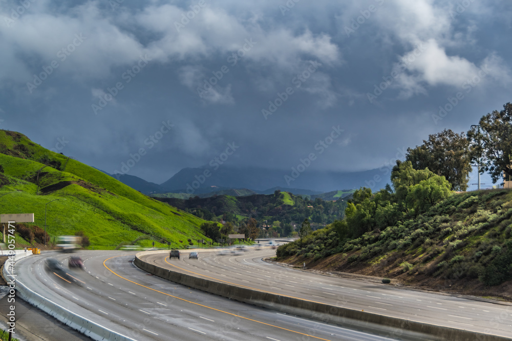 Los Angeles Agoura Hills 101 Freeway Post Woolsey Fire Storm Los Angeles Agoura Hills 101 Freeway Post Woolsey Fire Storm