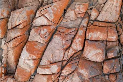 Closeup shot of dirty orange rock texture