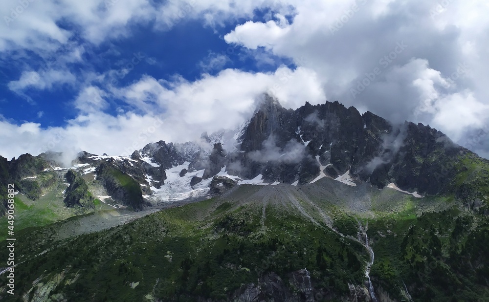 Massif du mont blanc , France, Haute-Savoie 