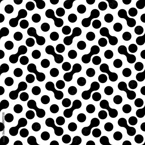 Circles, geometrical shapes seamless pattern. Modern ornament. Ethnic wallpaper. Geometric background. Contemporary backdrop. Digital paper, textile print, abstract image