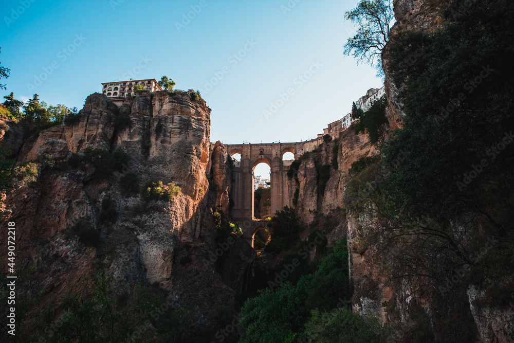 Ronda Bridge and the tourist parador