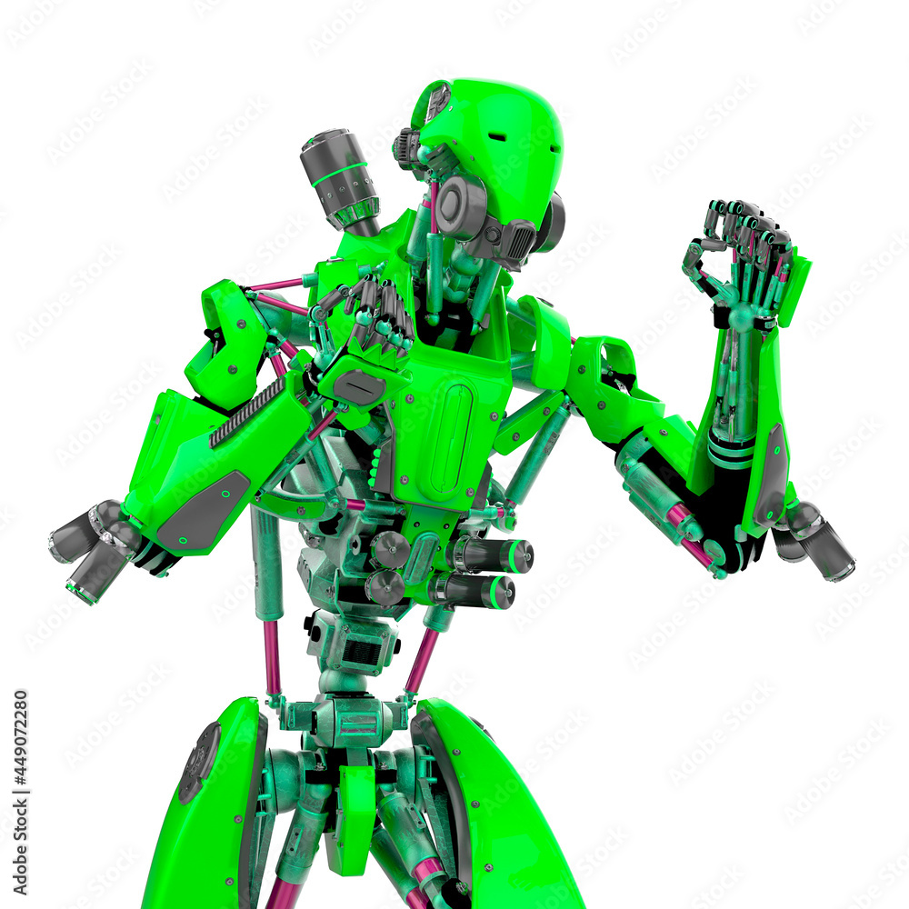 Ilustrace „super robot is ready to fight“ ze služby Stock | Adobe Stock