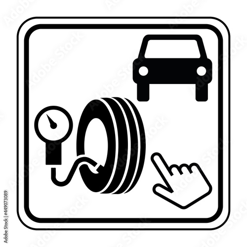 Logo station gonflage.