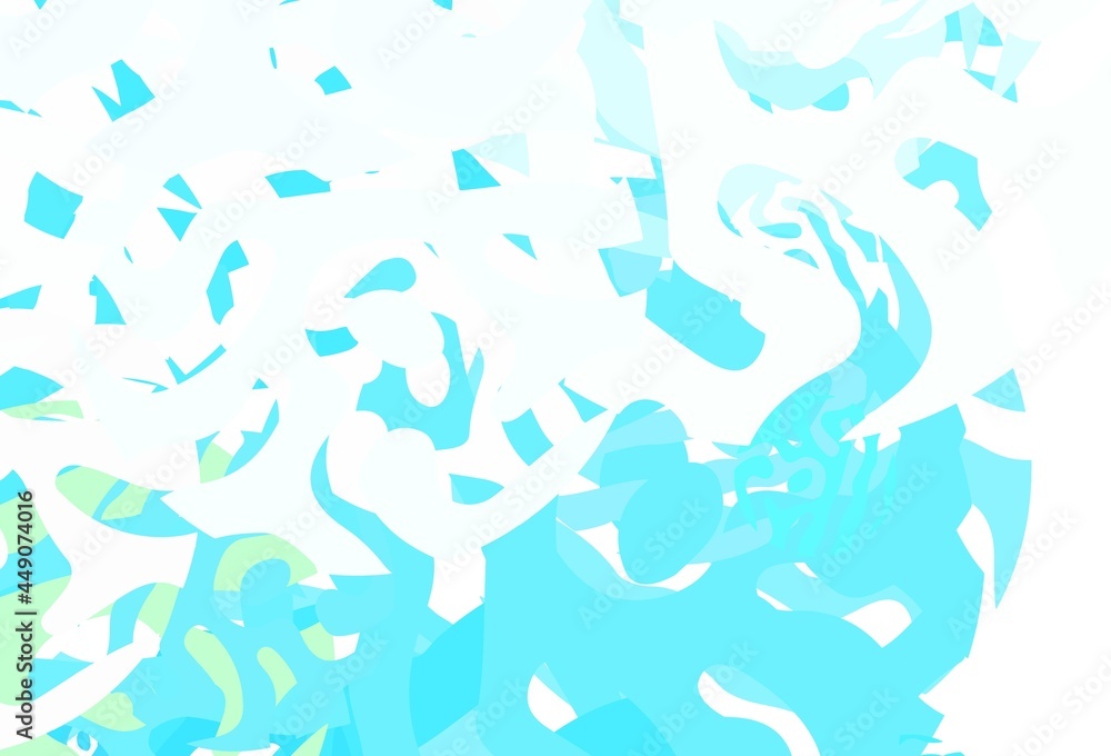 Light Blue, Yellow vector template with chaotic shapes. Light Blue, Yellow vector template with chaotic shapes.
