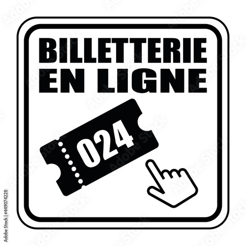 Logo billetterie en ligne.